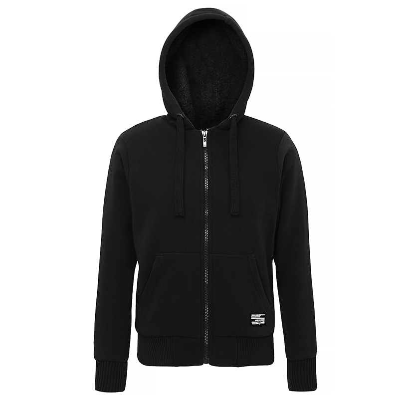 Affordable Fashion Sherpa fleece lined zip hoodie - 101hoodies