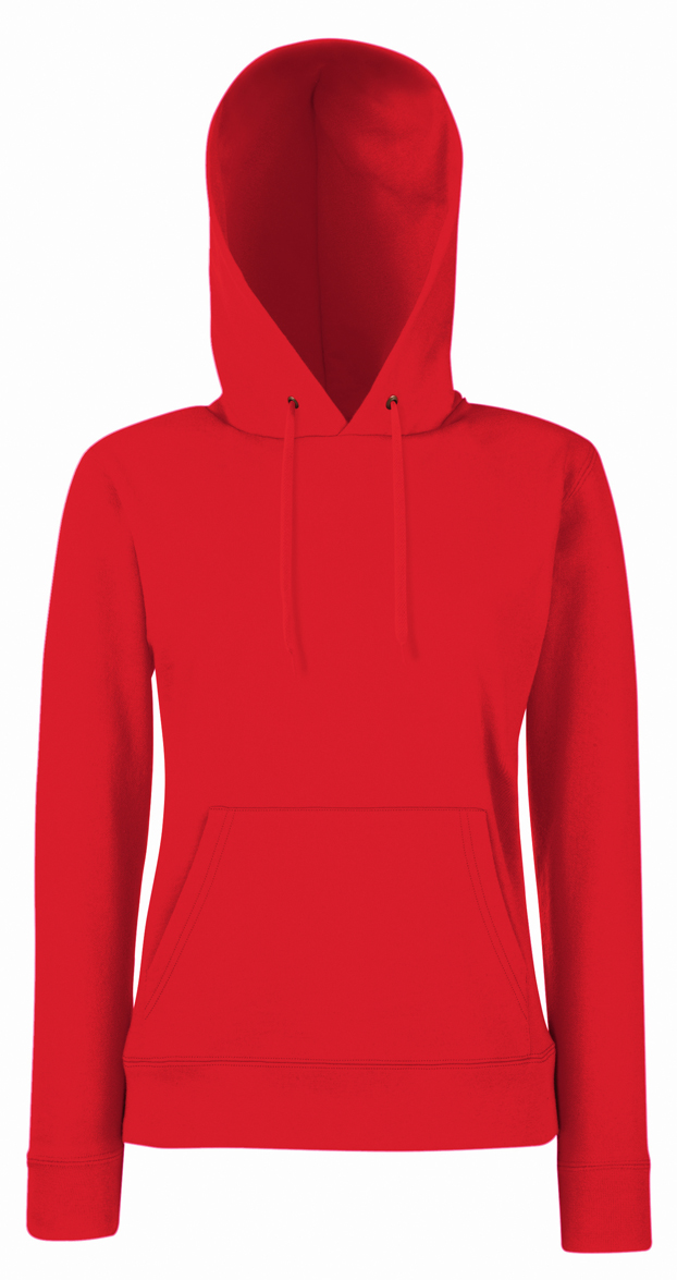 Lady Fit Hooded Red